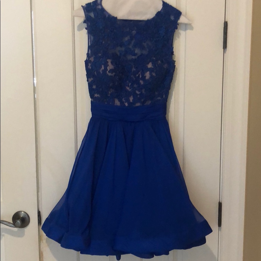 Lafemme Cocktail Dress Cobalt Blue Size 0